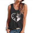 Boston Terrier Shirts For Women Girls Kids Heart Cute Flowy Tank, trending gift
