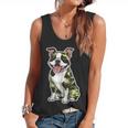 Camo Boston Terrier Pet Owner Camouflage Dog Lover Flowy Tank, trending gift