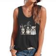 Cute Halloween Boston Terrier Dogs Witch Hat Ghost Dog For Men Women Kids Flowy Tank, trending gift