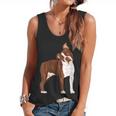 Red Boston Terrier Dog Flowy Tank, trending gift