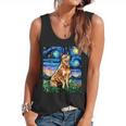 Red Heeler Starry Night Cattle Dog Colorful Art By Aja For Men Women Girls Kids Flowy Tank, trending gift