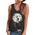 Spooky Halloween Moon Boston Terrier Boston Bull Bostie Flowy Tank, trending gift