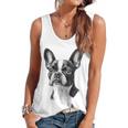 Boston Terrier Dog Motif Pet Illustration Boston Terrier For Men Women Kids Flowy Tank, trending gift
