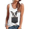 Boston Terrier Dog Puppy Dog In Pocket Cute Pet Lover Flowy Tank, trending gift
