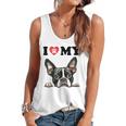 Boston Terrier I Heart My Dog Dog Lover Flowy Tank, trending gift