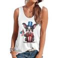 Boston Terrier Puppy Dog Holds His American Flag 4th Of July Flowy Tank, trending gift
