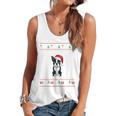 Boston Terrier Wearing Santa Hat Ugly Xmas Dog Lovers Flowy Tank, trending gift