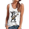 Dog Playing Guitar Singing Boston Terrier For Men Women Girls Kids Flowy Tank, trending gift