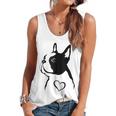I Love My Boston Terrier Dog With Heart Flowy Tank, trending gift
