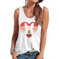 Retro Heart Boston Terrier Dog Vintage Valentine Flowy Tank, trending gift