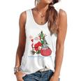 Santa Ugly Christmas Tree Lights Boston Terrier Dog Lover Flowy Tank, trending gift