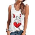 Valentine's Day Boston Terrier Dog Vector Flowy Tank, trending gift
