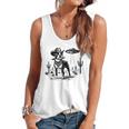 Vintage Boston Terrier UFO Western Wild West Dog Mom Dad Flowy Tank, trending gift