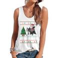 Xmas Tree Lighting Santa Riding Boston Terrier Christmas Flowy Tank, trending gift