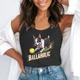 Ballaholic Boston Terrier Dog Chasing Bostie Ball Flowy Tank, funny gift