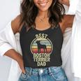 Best Dog Father Dad Vintage Boston Terrier For Men Women Flowy Tank, funny gift