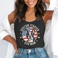 Boston Bull Terrier Women Boston Terrier Dog Mom Flowy Tank, funny gift