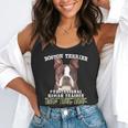 Boston Terrier Brindle Dog Professional Human Trainer Flowy Tank, funny gift