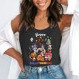Boston Terrier Dog Christmas Happy Hallothankmas Halloween For Men Women Kids Flowy Tank, funny gift
