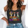 Boston Terrier Dog Halloween Christmas Hallothanksmas Men Women Kids Flowy Tank, funny gift