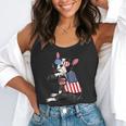 Boston Terrier Dog Merica 4th Of July Usa American Flag Men Flowy Tank, funny gift