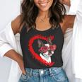 Boston Terrier Dog Mom Dad Valentine’s Day Pet Lover For Men Women Kids Flowy Tank, funny gift