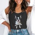 Boston Terrier Dog Motif Pet Art Boston Terrier Men Women Kids Flowy Tank, funny gift