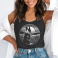 Boston Terrier Dog Nature Scene Graphic Art Men Women Girls Kids Flowy Tank, funny gift
