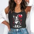 Boston Terrier Dog Valentine's Day Dog Owner Flowy Tank, funny gift