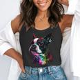 Boston Terrier Lovers Colorful Pop Art Boston Terrier Flowy Tank, funny gift