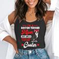 Boston Terrier Mom American Gentleman Dog Mother's Day Flowy Tank, funny gift