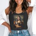 Boston Terrier Mona Lisa Painting Art Dog Mom Dad For Men Women Kids Flowy Tank, funny gift