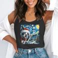 Boston Terrier Santa Starry Night Van Gogh Christmas Dog Men Women Kids Flowy Tank, funny gift