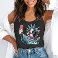 Boston Terrier Selfie Statue Of Liberty 4th Of July American Flowy Tank, funny gift