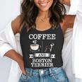 Boston Terrier Shirt Coffee And Boston Terrier Cute Dog For Men Women Girls Kids Flowy Tank, funny gift
