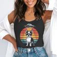 Boston Terrier UFO Alien Boston Terrier Dog Mom Dad Flowy Tank, funny gift