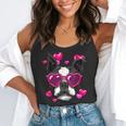 Boston Terrier Valentines Day Shirt Heart Dog Lover Flowy Tank, funny gift