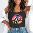 Boston Terrier Wearing A Cowboy Hat On T-Rex Flowy Tank, funny gift