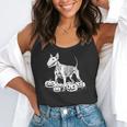 Bull Terrier Skeleton Birthday Halloween Kids Flowy Tank, funny gift