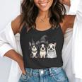 Cute Halloween Boston Terrier Dogs Witch Hat Ghost Dog For Men Women Kids Flowy Tank, funny gift
