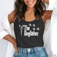 The Dogfather Boston Terrier Dog Dad Tshirt Idea Flowy Tank, funny gift