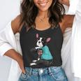 Father's Day Gift Dog Dad Boston Terrier i Love Dad Tattoo Flowy Tank, funny gift