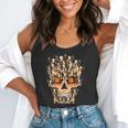 Halloween Costume Skull Boston Terrier Dog Lover For Men Women Kids Flowy Tank, funny gift