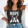 Nope Boston Terrier Puppy Dog Bostie Lover Men Women Girls Kids Flowy Tank, funny gift