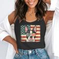 Patriotic Boston Terrier Dog Lover USA Flag 4th Of July For Men Women Kids Flowy Tank, funny gift