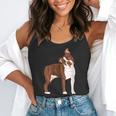 Red Boston Terrier Dog Flowy Tank, funny gift