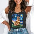 Red Heeler Starry Night Cattle Dog Colorful Art By Aja For Men Women Girls Kids Flowy Tank, funny gift