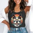 Retro Sunset Sunglasses Boston Terrier Boston Bull Bostie Flowy Tank, funny gift