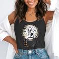 Spooky Halloween Moon Boston Terrier Boston Bull Bostie Flowy Tank, funny gift