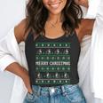 Ugly Sweater Boston Terrier Dog Christmas Dog Lover Xmas Men Women Kids Flowy Tank, funny gift